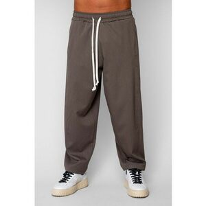 Pantaloni lungi drepti Oversized din 100% Bumbac - 400gr/mp Premium Edition Kaki 20246 - Kaki imagine