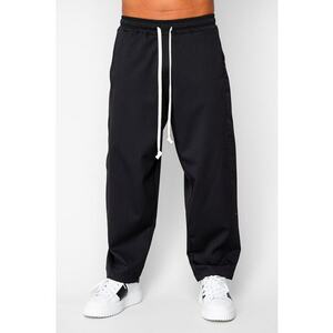 Pantaloni lungi drepti Oversized Black 20256 - Negru imagine