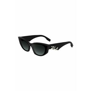 Ochelari de soare cat-eye - Negru/Crem imagine
