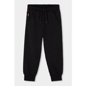 Pantaloni de trening de bumbac cu snur - Negru imagine