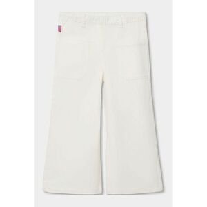 Blugi ampli cu talie elastica - Crem imagine