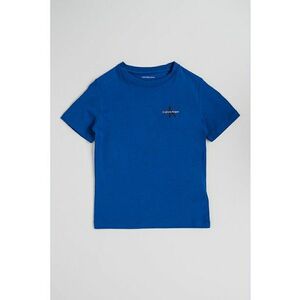 Tricou regular fit de bumbac cu logo - Albastru royal imagine