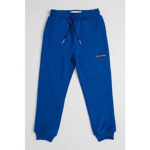 Pantaloni relaxed fit de trening cu imprimeu logo discret - Albastru royal imagine