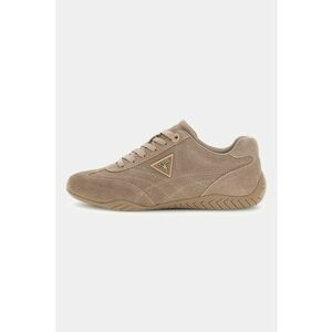 Pantofi sport din piele intoarsa cu logo - Maro nisip imagine