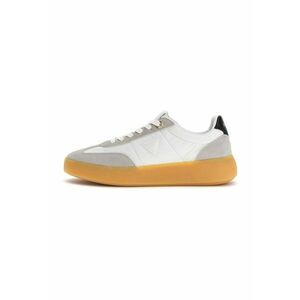 Pantofi sport low-cut cu logo - Gri deschis/Alb optic imagine