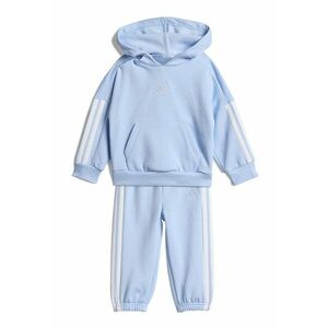 Trening din amestec de bumbac cu gluga - Alb/Albastru pastel imagine