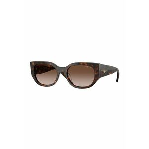 Ochelari de soare cat-eye cu logo - Maro imagine