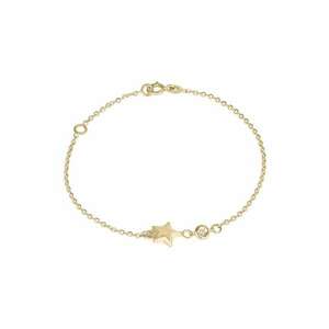 Bratara pentru Copii din Aur de 18K cu Diamant Natural si Stea - 0.93 g imagine