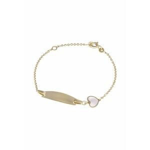 Bratara Pentru Copii cu Placuta si Inima Sidef din Aur 14 Kt - 1.29 g imagine