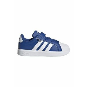 Pantofi sport StreetTalk din piele ecologica cu velcro - Alb/Albastru royal imagine