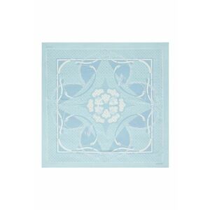 Esarfa cu design grafic Jcord - Alb/Albastru glaciar imagine