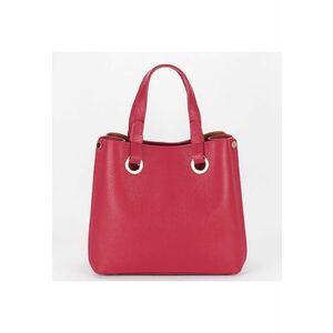 Geanta din piele naturala office/casual B-8916 129 - Rosu - 23x25x12 imagine