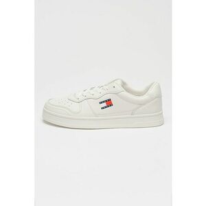Pantofi sport low-cut de piele ci logo - Rosu/Alb murdar/Bleumarin imagine