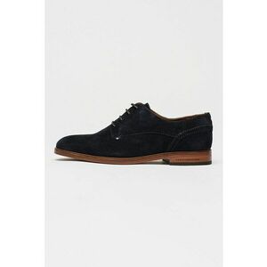 Pantofi Derby de piele intoarsa - Negru/Caramel imagine
