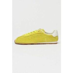 Pantofi sport Bella low-cut din piele intoarsa - Verde lime imagine