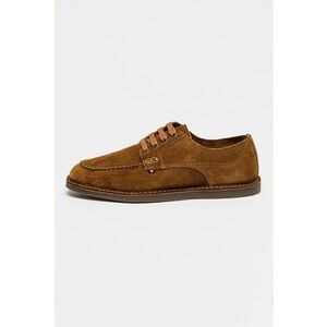 Pantofi derby de piele intoarsa Stitchdown - Maro inchis/Caramel imagine