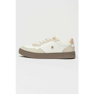 Pantofi sport de piele cu monograma - Maro taupe/Maro taupe deschis/Alb murdar imagine