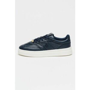 Pantofi sport de piele - Alb optic/Bleumarin imagine