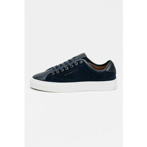 Pantofi sport low-cut de piele - Negru/Alb optic imagine