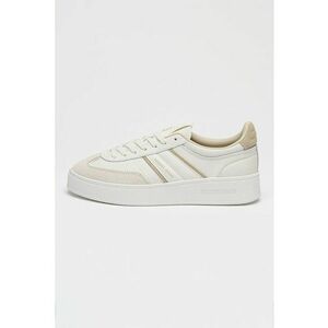 Pantofi sport The Greenwich de piele intoarsa - Alb murdar imagine