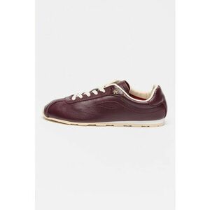 Pantofi sport Runner low-cut de piele - Visiniu/Bej deschis imagine