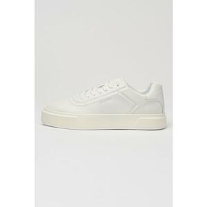 Pantofi sport de piele cu logo - Alb murdar imagine