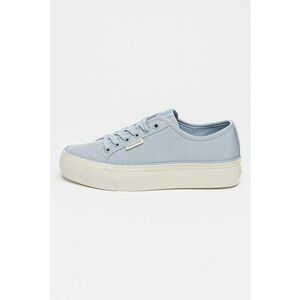 Pantofi sport low-cut flatform - Albastru pastel/Bej deschis imagine