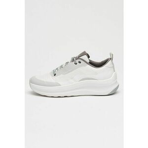 Pantofi sport din material textil cu talpa wedge - Gri deschis/Alb optic imagine