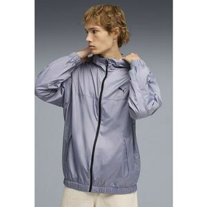 Jacheta windbreaker cu fermoar - Gri imagine