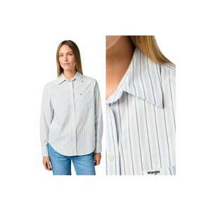 Camasa Dama - 1 Pkt Shirt - Regular Fit - Design Clasic - Cu Dungi - Maneci Lungi - Cu Nasturi - Bumbac - M INTL - Multicolor imagine