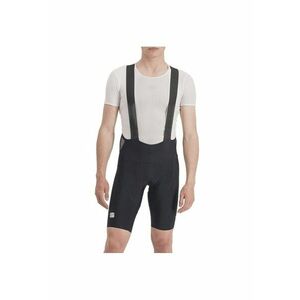Pantaloni scurti ciclism cu bretele barbati Classic - Alb/Negru imagine