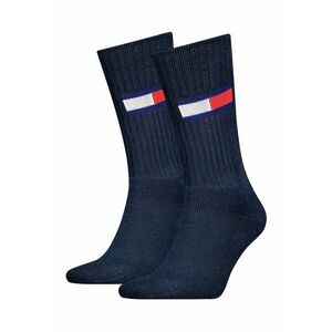 Set de sosete lungi unisex - striate - 2 perechi - Alb - Rosu melage/Alb murdar imagine