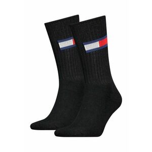 Set de sosete lungi unisex - striate - 2 perechi - Alb - Alb/Negru/Albastru imagine