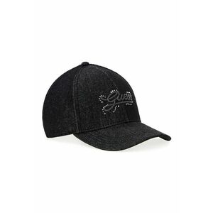 Sapca din denim cu broderie logo - pentru baseball - Negru imagine