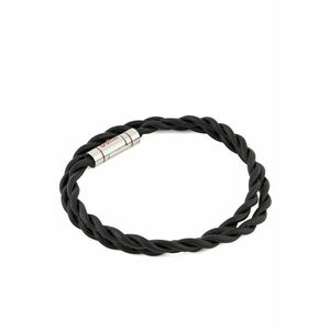 Bratara barbati - Black 001 - piele naturala - neagra imagine