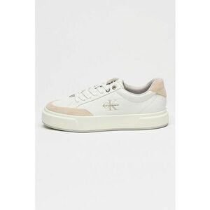 Pantofi sport cu insertii de piele intoarsa - Bej imagine