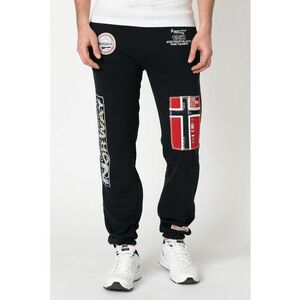 Pantaloni de trening cu aplicatii logo Myer - Rosu/Gri/Bleumarin imagine