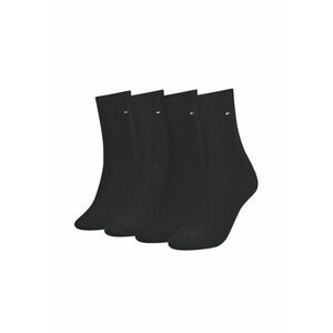 Set de sosete lungi cu monograma discreta - 4 perechi - Negru imagine