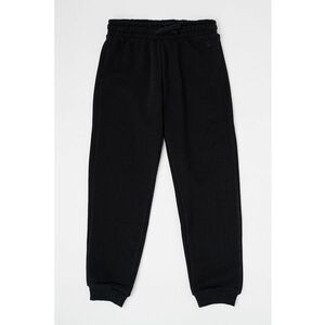 Pantaloni de trening din bumbac cu snur in talie - Negru imagine