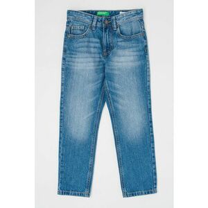 Blugi slim fit cu aspect decolorat - Albastru deschis imagine