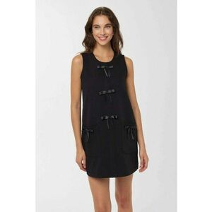 Rochie mini - neagra - poliester si elastan imagine