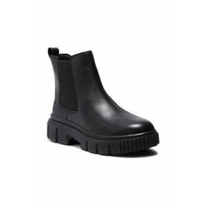 Ghete dama - Chelsea - piele naturala - negru imagine