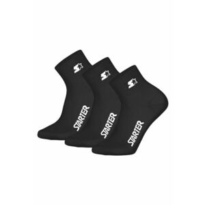 Set de sosete scurte unisex - 3 perechi - Negru imagine