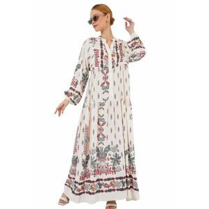 Rochie maxi HiCCUP - decolteu V - Rosu imagine