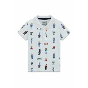 Tricou polo cu model - Albastru deschis imagine