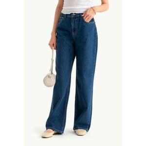 Blugi denim cu talie inalta imagine