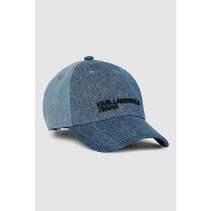 Sapca din denim in doua nuante - Albastru imagine