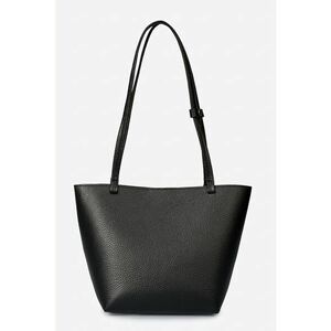 Geanta shopper din piele granulata - Negru imagine