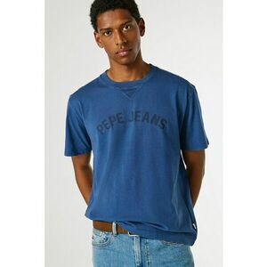 Tricou din bumbac cu imprimeu logo - Albastru oceanic/Albastru ultramarin imagine