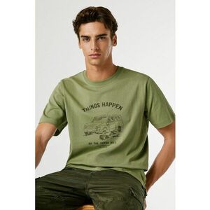 Tricou cu imprimeu text Sheldon - Negru/Verde sparanghel imagine